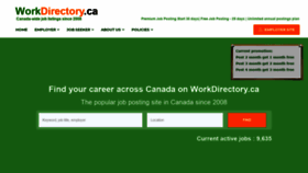 What Workdirectory.ca website looked like in 2019 (4 years ago)
