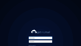 What Webmail.getmymail.co.uk website looked like in 2019 (6 years ago)