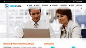 What Websoftnepal.com website looked like in 2019 (4 years ago)