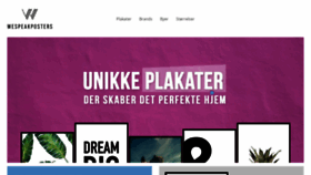 What Wespeakposters.dk website looked like in 2019 (4 years ago)