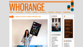 What Whorange.net website looked like in 2019 (4 years ago)