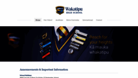 What Wakatipu.school.nz website looked like in 2019 (4 years ago)