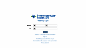 What Webpay.intermountainhealthcare.org website looked like in 2019 (4 years ago)