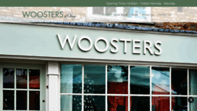 What Woosters.co.uk website looked like in 2019 (4 years ago)