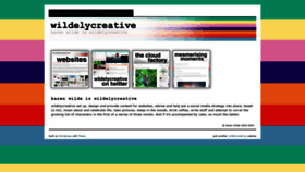 What Wildelycreative.com website looked like in 2019 (6 years ago)