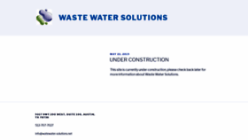 What Wastewater-solutions.net website looked like in 2019 (4 years ago)