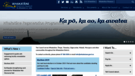 What Whakatane.govt.nz website looked like in 2019 (4 years ago)