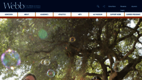 What Webb.org website looked like in 2019 (5 years ago)