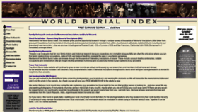 What Worldburialindex.com website looked like in 2019 (5 years ago)