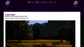 What Westhillgc.co.uk website looked like in 2019 (4 years ago)