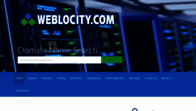 What Weblocity.com website looked like in 2019 (4 years ago)