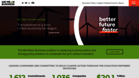 What Wemeanbusinesscoalition.org website looked like in 2019 (4 years ago)