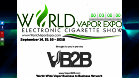 What Worldvaporexpo.com website looked like in 2019 (4 years ago)