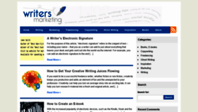 What Writersmarketing.com website looked like in 2019 (4 years ago)