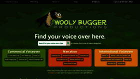 What Woolybuggerproductions.com website looked like in 2019 (4 years ago)
