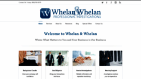 What Whelanandwhelan.com website looked like in 2019 (4 years ago)