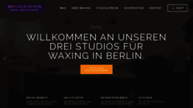 What Waxdichschoen.de website looked like in 2019 (4 years ago)