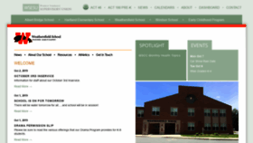 What Weathersfieldschool.org website looked like in 2019 (4 years ago)