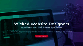 What Wickedwebsitedesigners.com website looked like in 2019 (4 years ago)