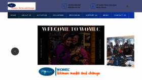 What Womec.org website looked like in 2019 (4 years ago)