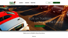 What Wolfesautoauctions.com website looked like in 2019 (4 years ago)