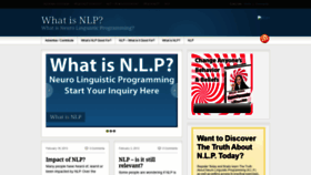 What Whatisnlp.com website looked like in 2019 (4 years ago)