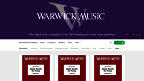 What Warwickmusic.com website looked like in 2019 (4 years ago)