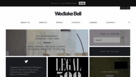 What Wedlakebell.com website looked like in 2019 (4 years ago)