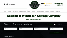 What Wimbledoncarriage.co.uk website looked like in 2019 (4 years ago)