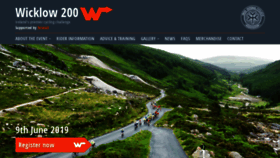 What Wicklow200.ie website looked like in 2019 (4 years ago)