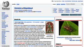 What Wikipedia.hu website looked like in 2019 (4 years ago)