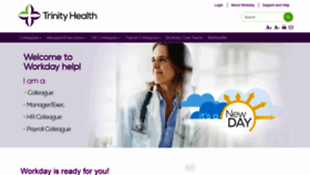 What Workday.trinity-health.org website looked like in 2019 (4 years ago)