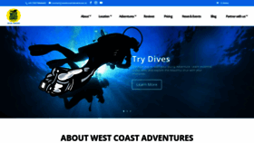 What Westcoastadventures.in website looked like in 2019 (6 years ago)