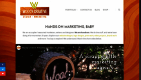 What Woodycreative.com website looked like in 2019 (4 years ago)