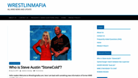 What Wrestlingmafia.com website looked like in 2019 (4 years ago)