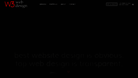 What W3webdesign.in website looked like in 2019 (4 years ago)