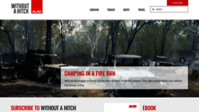 What Withoutahitch.com.au website looked like in 2019 (4 years ago)