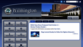 What Wilmingtonma.gov website looked like in 2019 (4 years ago)