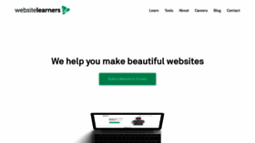 What Websitelearners.com website looked like in 2019 (4 years ago)