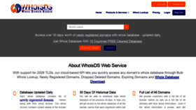 What Whoisds.com website looked like in 2019 (4 years ago)