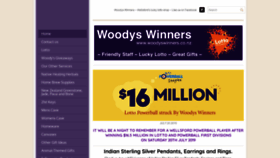 What Woodyswinners.co.nz website looked like in 2019 (4 years ago)