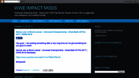 What Wwe-impactmods.blogspot.com website looked like in 2019 (4 years ago)