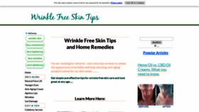 What Wrinkle-free-skin-tips.com website looked like in 2019 (4 years ago)