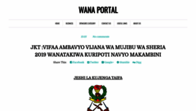 What Wanaportal.blogspot.com website looked like in 2019 (4 years ago)
