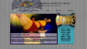 What Wonderfulworldofcircus.com website looked like in 2019 (4 years ago)