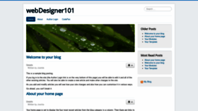 What Webdesigner101.net website looked like in 2019 (4 years ago)