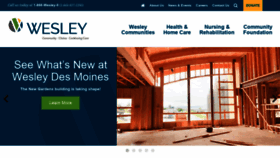 What Wesleyhomes.org website looked like in 2019 (4 years ago)