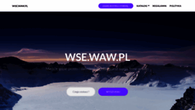 What Wse.waw.pl website looked like in 2019 (4 years ago)