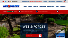What Wetandforget.co.uk website looked like in 2019 (4 years ago)