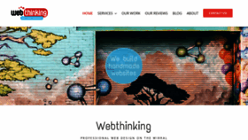 What Webthinking.co.uk website looked like in 2019 (4 years ago)